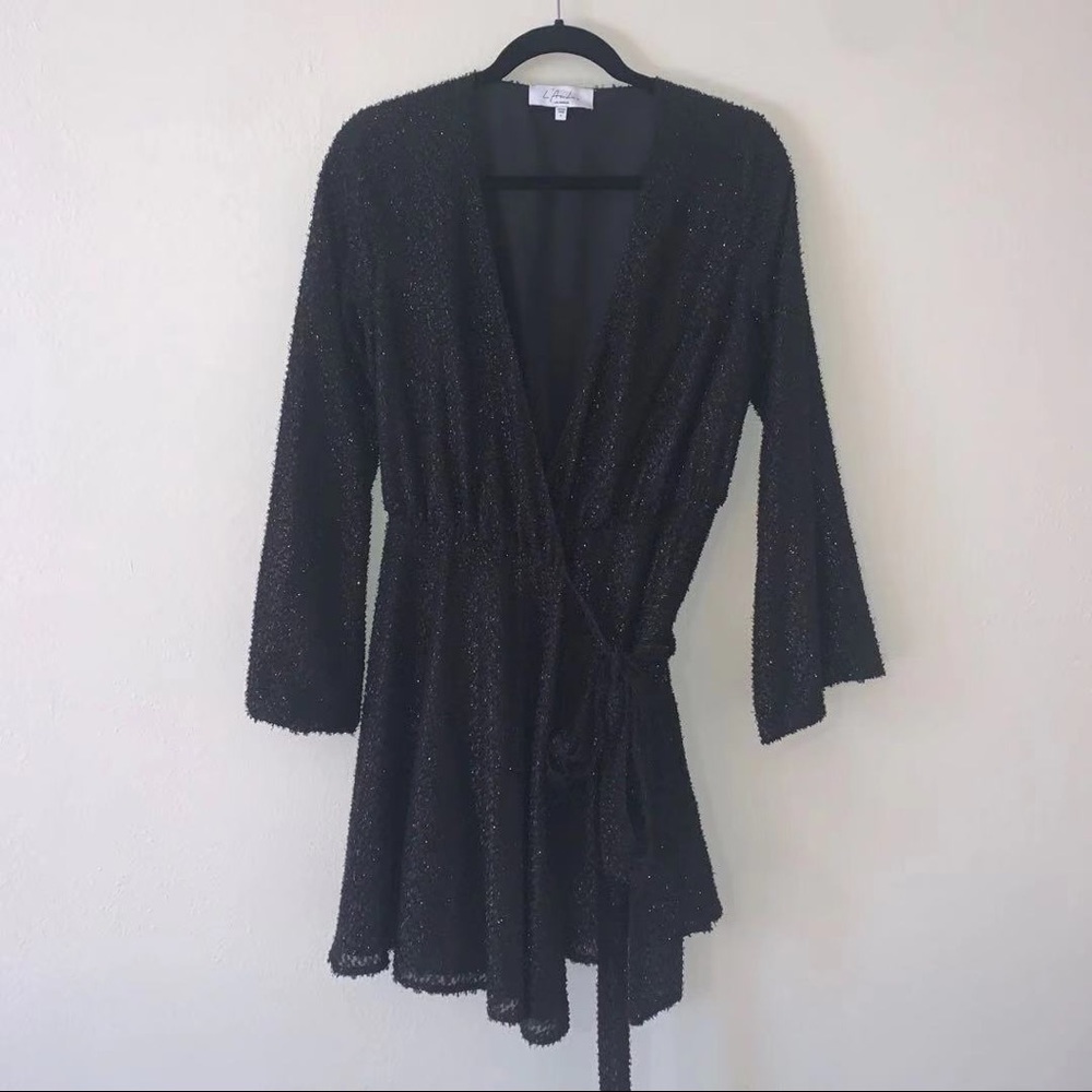 Black Sparkling Chic Boho Dress